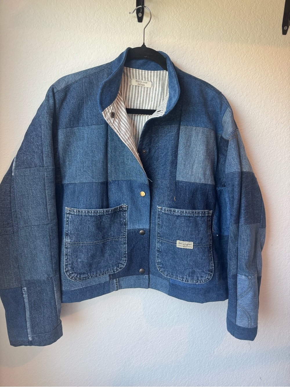 Reworked Patchwork Denim Jacket